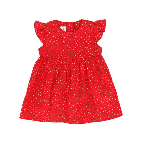 Petite Roses Baby Doll Dress (Red)