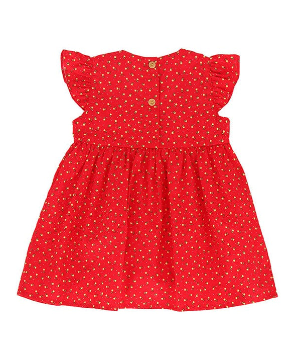 Petite Roses Baby Doll Dress (Red)