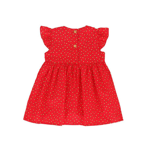 Petite Roses Baby Doll Dress (Red)