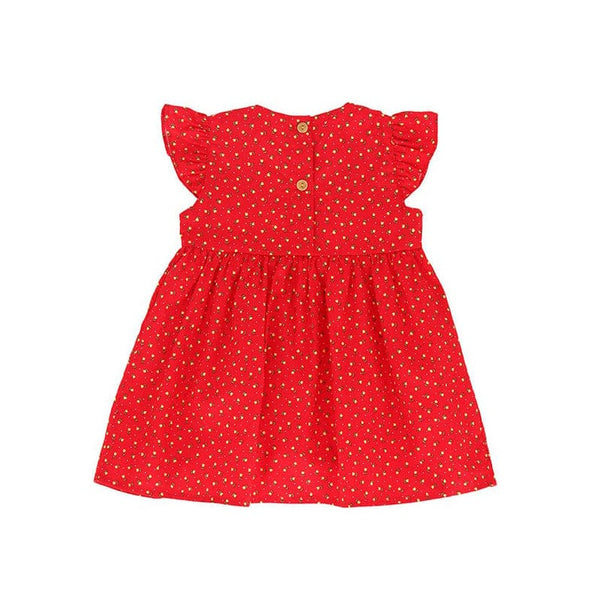 Petite Roses Baby Doll Dress (Red)