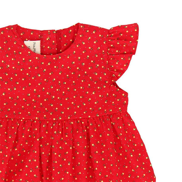 Petite Roses Baby Doll Dress (Red)