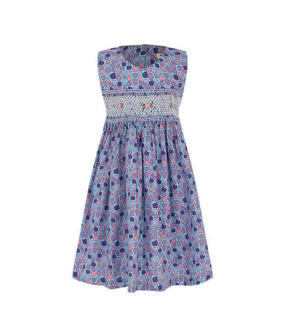 Piper Pebbles Smocked Dress (Purple)