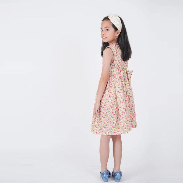 Piper Pebbles Smocked GIrl Dress (Yellow)