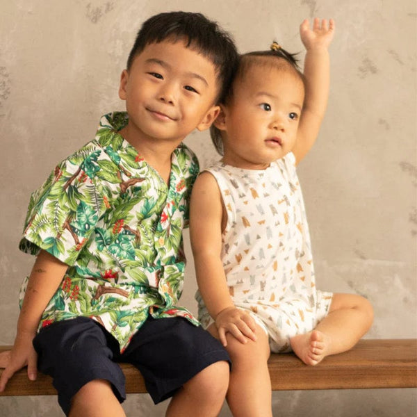 Playful Bears Cotton Sleeveless Onesie