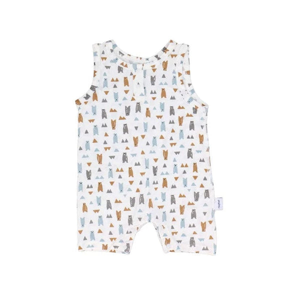 Playful Bears Cotton Sleeveless Onesie
