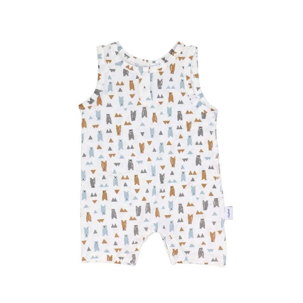 Playful Bears Cotton Sleeveless Onesie