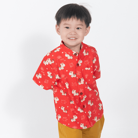 CNY Boy Shirt - Auspicious Horse