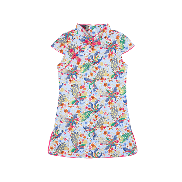 Blazing Phoenix Cheongsam (Lilac)