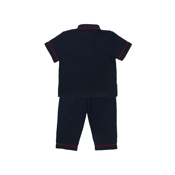 Cranes & Pine Tree CNY 2pc Set - (Navy)