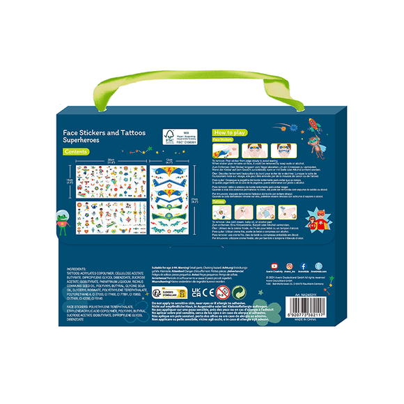 Nail Stickers and Tattoos - Superheros