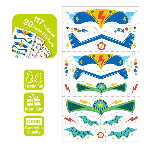 Nail Stickers and Tattoos - Superheros