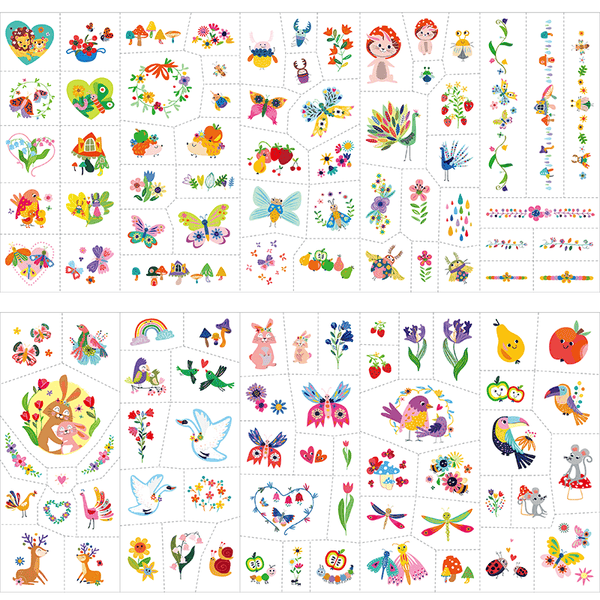 Nail Stickers and Tattoos - Fantasy Garden World