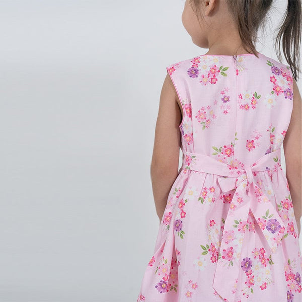 Festive Blooms CNY Baby Doll Dress - Pink