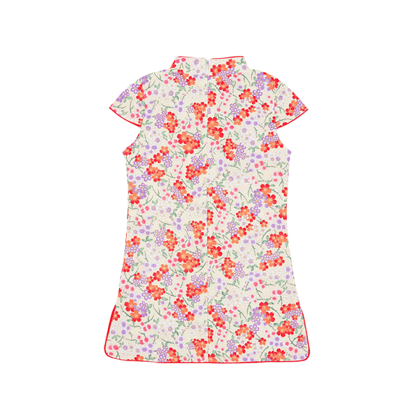 Festive Blooms Cheongsam (Beige)