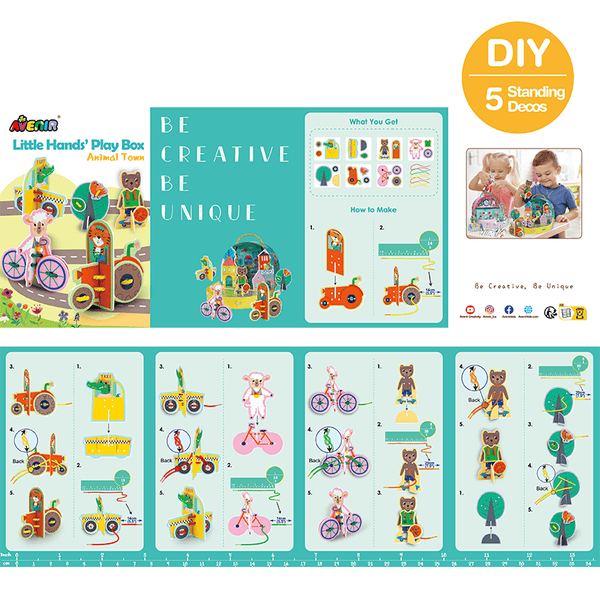 Avenir - Little Hands' Play Box Animal Town