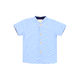 Mandarin Collar Shirt - Japanese Wave (Light Blue)
