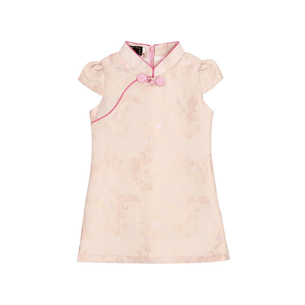 Mystical Crane Cheongsam (Pink)