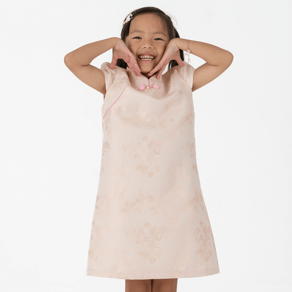 Mystical Crane Cheongsam (Pink)