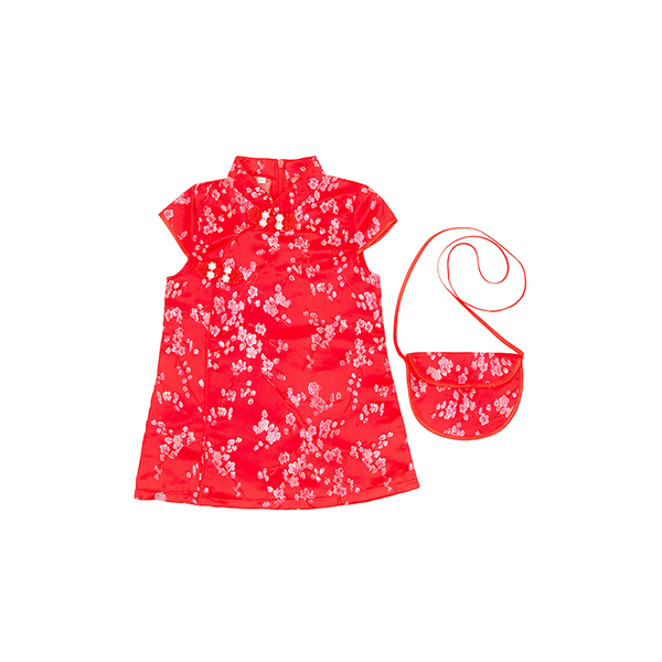 New Bloomed Blossoms Cheongsam (Red)