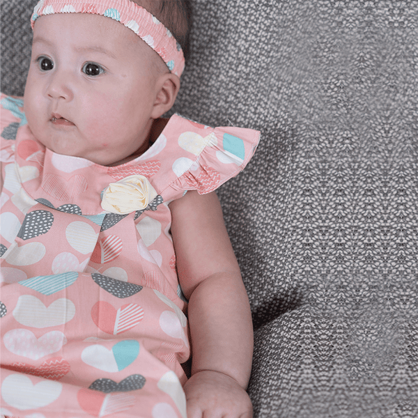 Patches Of Love Baby Girl 2pc Set - (Pink)