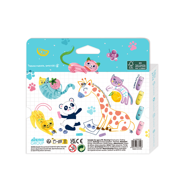 Hakuyoka Play 'N' Colour - Meow Meow Scented Mini Markers