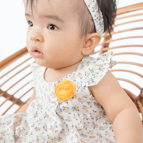 Sweet Roses Baby Girl 2pc Set - (Yellow)