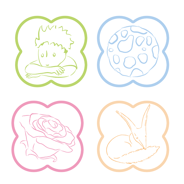 The Little Prince-Planet of Love Finger Crayons