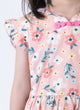 Puffy Flowers Cheongsam Dress (Pink)