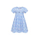 Raelynn Lilac Flower Motif Smocked Girl Dress
