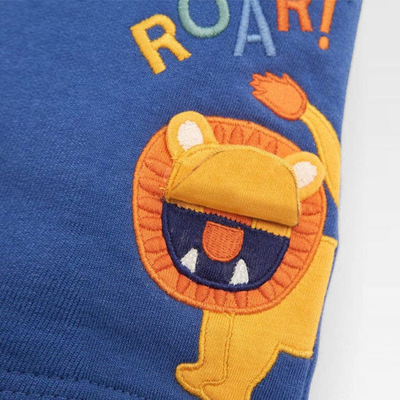 Roar! The Lion Cotton Drawstring Shorts