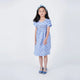 Robyn Blue & White Flowers Smocked Dress
