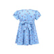 Robyn Blue & White Flowers Smocked Dress