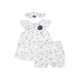Rose Buds Baby Girl 2pc Set - (Blue)