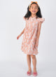 Ruffle Sleeve Button Down Bunny & Berries Dress (Pink)