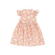 Ruffle Sleeve Button Down Bunny & Berries Girl Dress (Pink)
