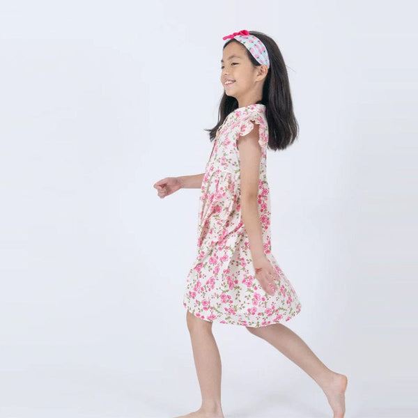 Ruffle Sleeve Button Down Petunia Dress