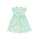 Ruffle Sleeve Button Down Unicorn & Lollipop Girl Dress (Mint)