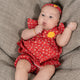 Sweet Roses Baby Girl 2pc Set - (Red)