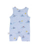 Sailboat Cotton Sleeveless Onesie