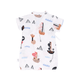 Sailboats Cotton Kimono Style Onesie
