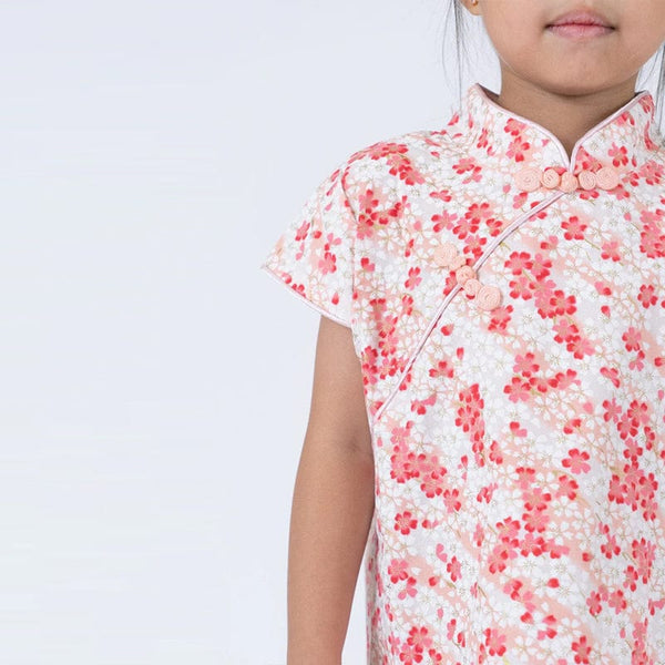 Sakura Flower Qipao (Peach)