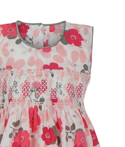 Sakura Drawing Smocked Dress