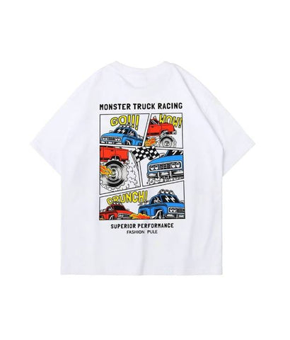 Monster Truck Racing Streetwear Tee (White)