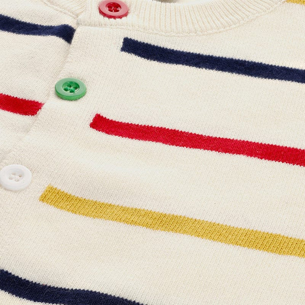 Skai Stripey Cardigan (Beige)