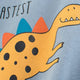 Skateboarding Dino Long Sleeve Tee