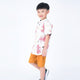 Mandarin Collar Shirt - Soaring Dragon (White)