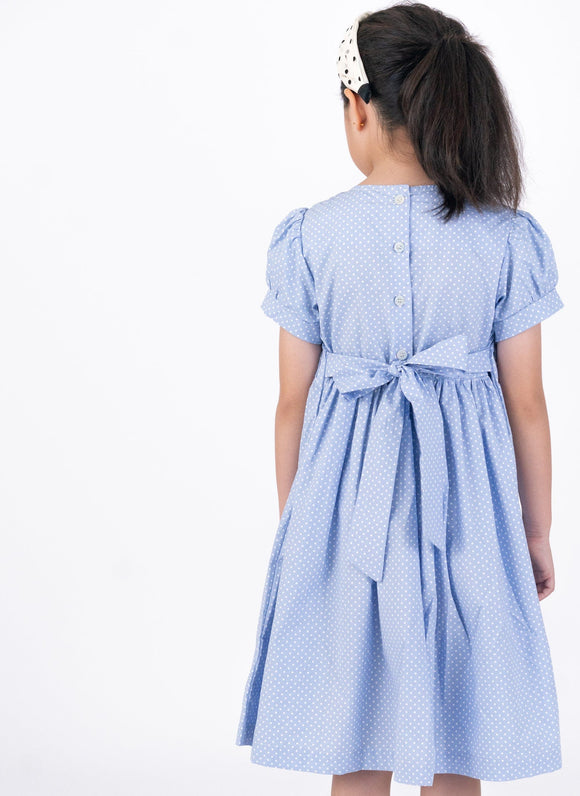 Sophie Polkadot Smocked Dress