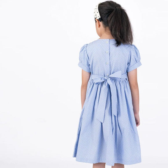 Sophie Polkadot Smocked Dress