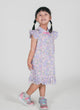 Spring Fleurs R. Sleeve Cheongsam (Lilac)