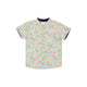 Mandarin Collar Boy Shirt - Springtime Blooms (Yellow)